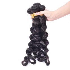 Ms Aloe Hair Indian Loose Deep Wave Bundles 10A Virgin Hair 4 Bundle Deals Wet and Wavy Human Hair Extensions Natural Color Can Be Dyed Thick 11 Loose Deep Wave Human-Hair Weave Sale 7