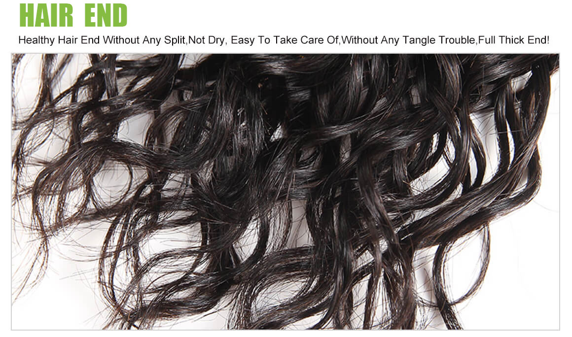 Brazilian Hair Water Wave 3 Bundles With Lace Closure Wet and Wavy Human Hair 3 Bundles With 4*4 Closure Unprocessed Virgin Hair Bundle Deals No Shedding Weave Extensions 9 Water Wave Hair Weave Bundles 4
