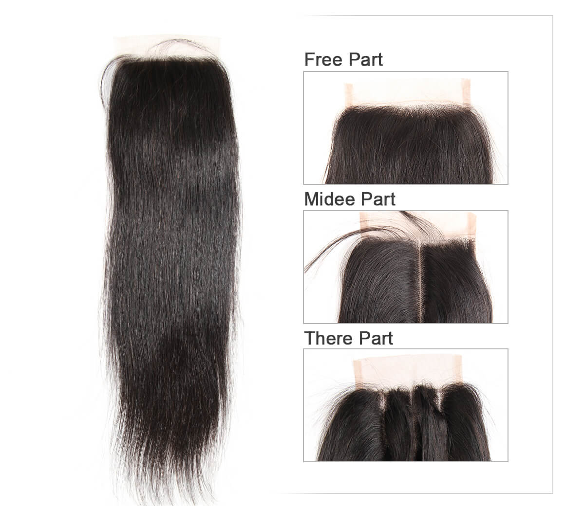 Ms Aloe Hair Brazilian Straight Virgin Hair 3 Bundles With Closure 10A Best Quality Human Hair With Closure 11 straight human hair lace closure 07