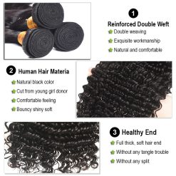 Deep Wave Bundles Human Hair