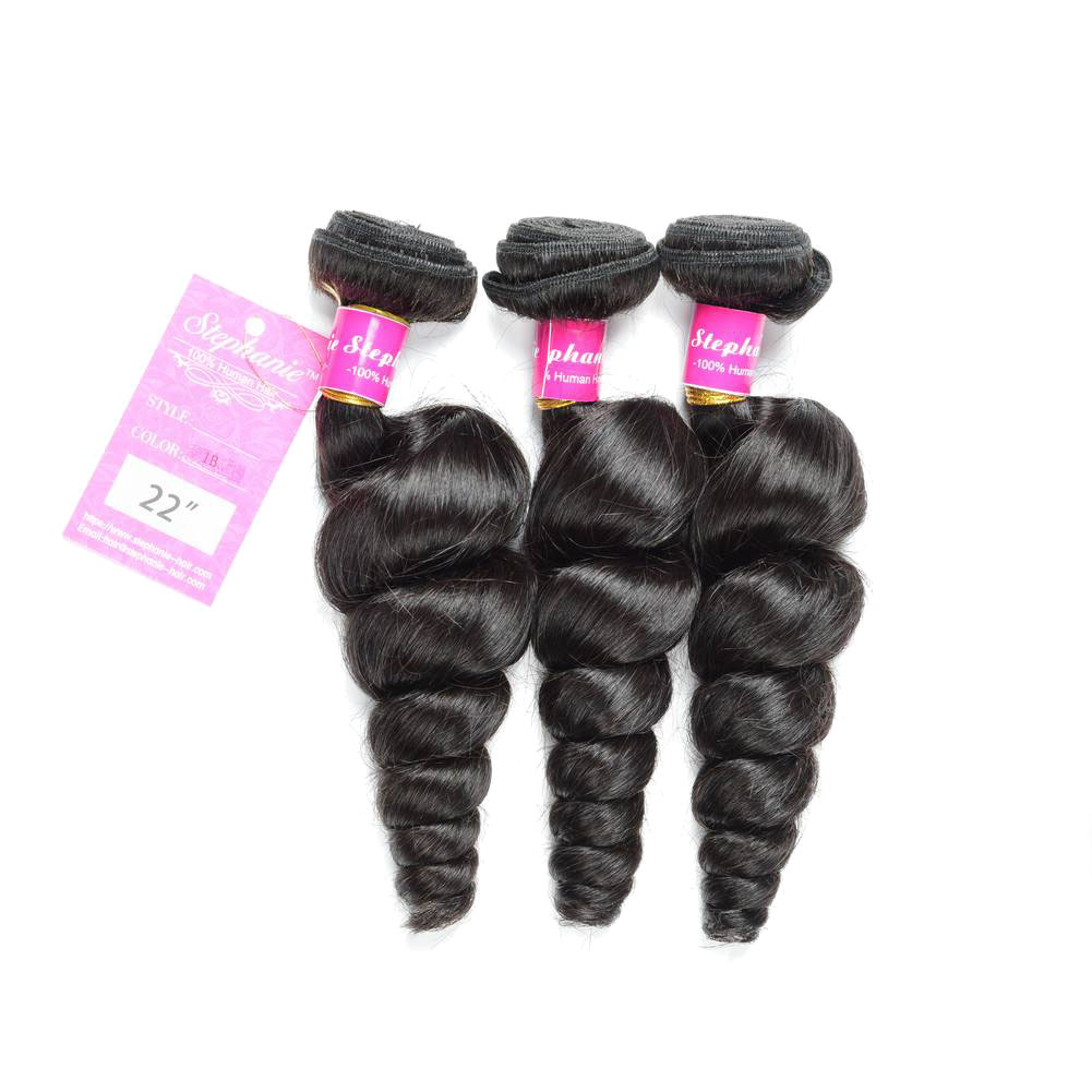 Ms Aloe Hair Grade 10A Peruvian Loose Wave 3 Bundles 300grams Unprocessed Human Hair Extensions Virgin Human Hair Natural Black 10 Loose Wave Hair Bundles Unprocessed Human Hair Weave 10