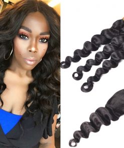 Loose Deep Hair With Closure Ms Aloe Hair