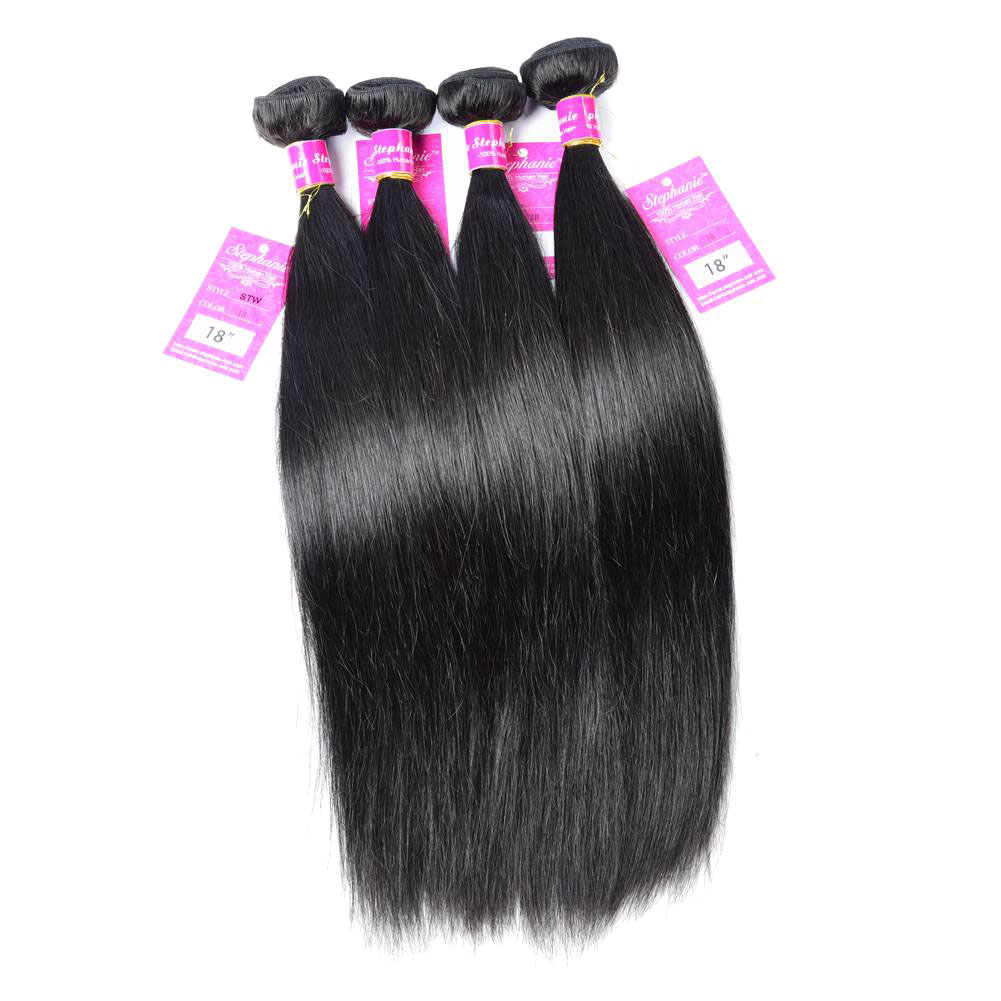 Ms Aloe Best Quality Virgin Straight Hair 4 Bundles Mink Peruvian Remy Human Hair Website Bundles Wholesale Deals 8 Straight Human Hair Weave 11