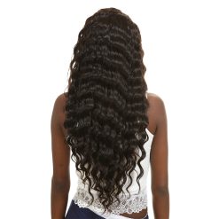 Ms Aloe Hair Brazilian Virgin Hair 4 Bundles With Closure Loose Deep Wave 10A Human Hair Weave Bundles With Closure 8 loose deep wave human hair bundles 4