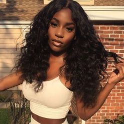 Indian Body Wave Hair 3 Bundles With Lace Front Virgin Human Hair