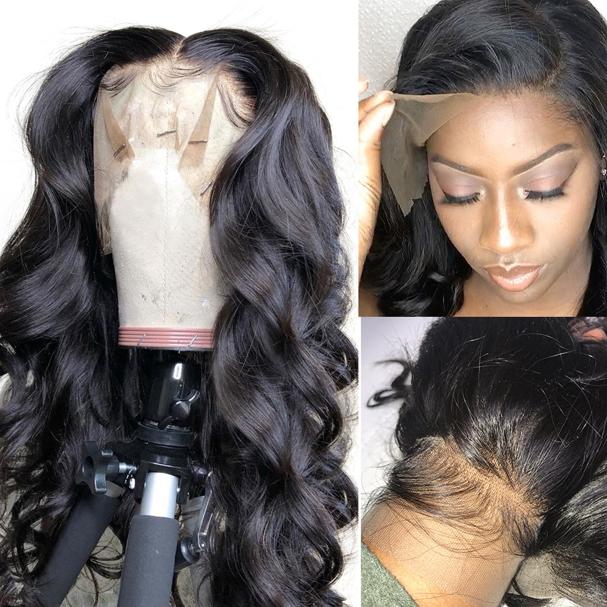 Body Wave 360 Lace Wig Pre Plucked Natural Hairline With Baby Hair