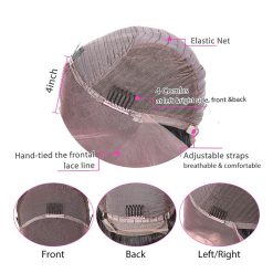 curly hair 13x4 lace front wig