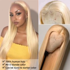 613 Wigs Straight Human Hair Wigs Long Wigs Blonde 13x4 Lace Front Wigs 7 Blonde Straight Hair 13x6 Lace Front Wigs