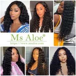 deep wave lace front wig