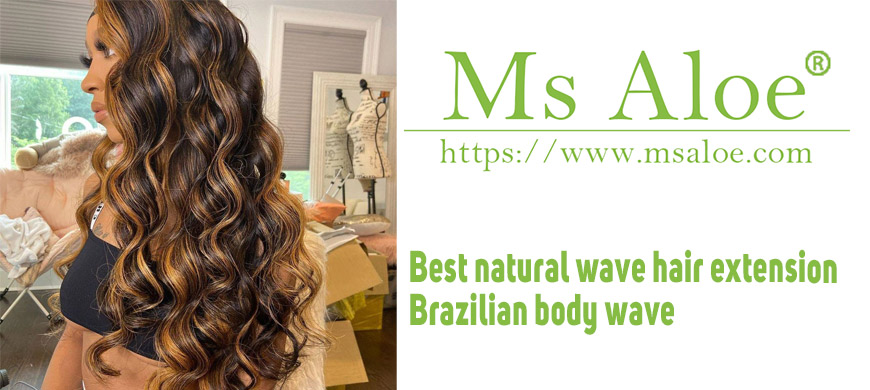 Best natural wave hair extension Brazilian body wave