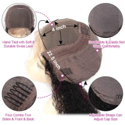 Curly 4x4 Lace Closure Wigs