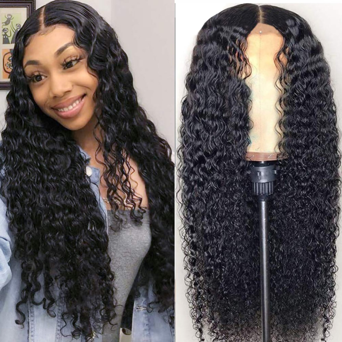 Curly 4x4 Lace Closure Wigs