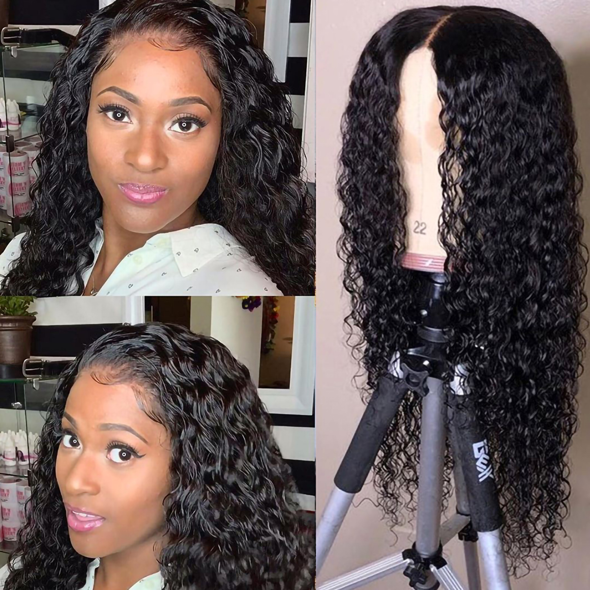 Deep Wave 4x4 Lace Closure Wig