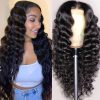 Loose Deep Wave 4x4 Lace Closure Wig Human Hair Lace Front wig with Baby Hair Brazilian Virgin Hair for Women