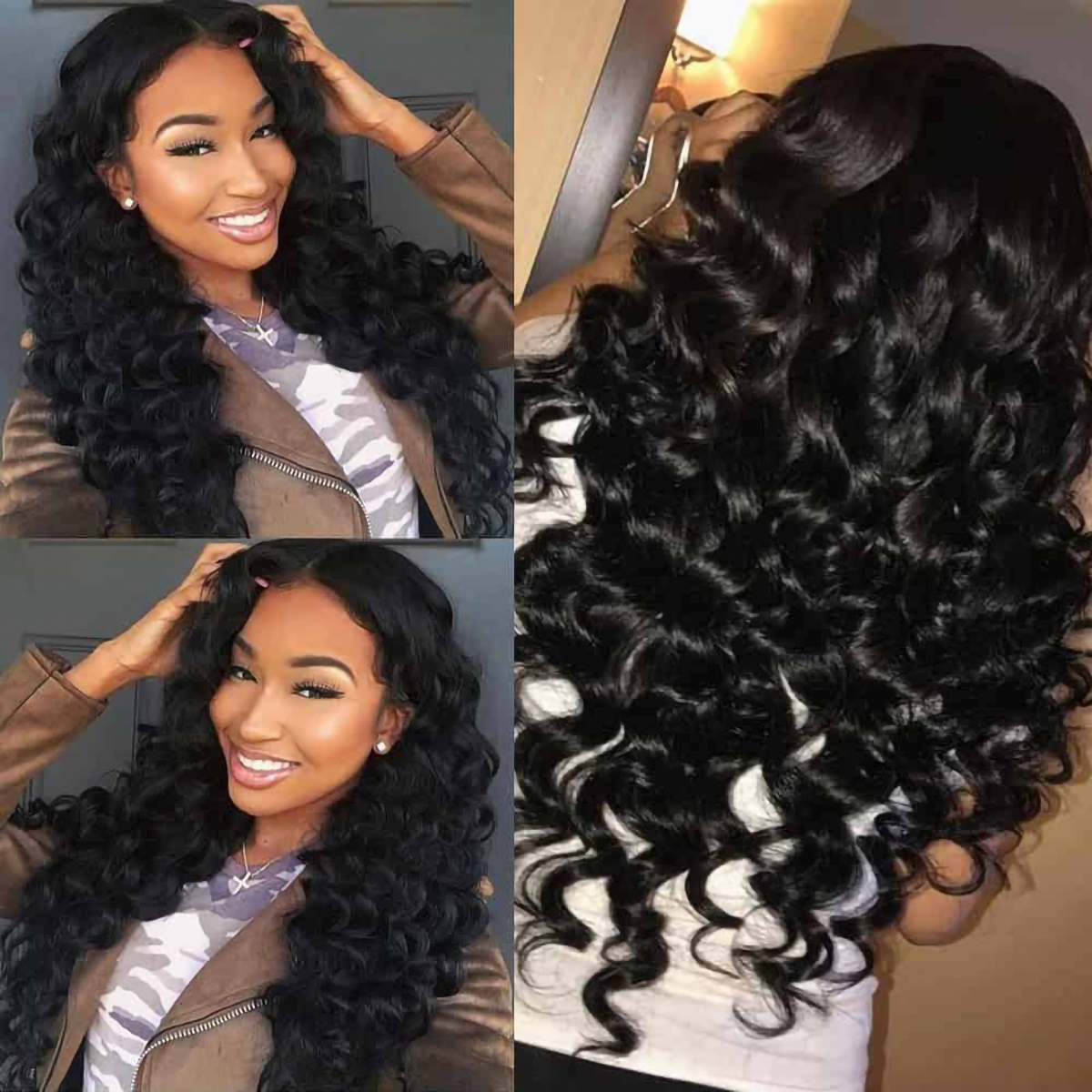 Loose Deep Wave 4x4 Lace Closure Wig