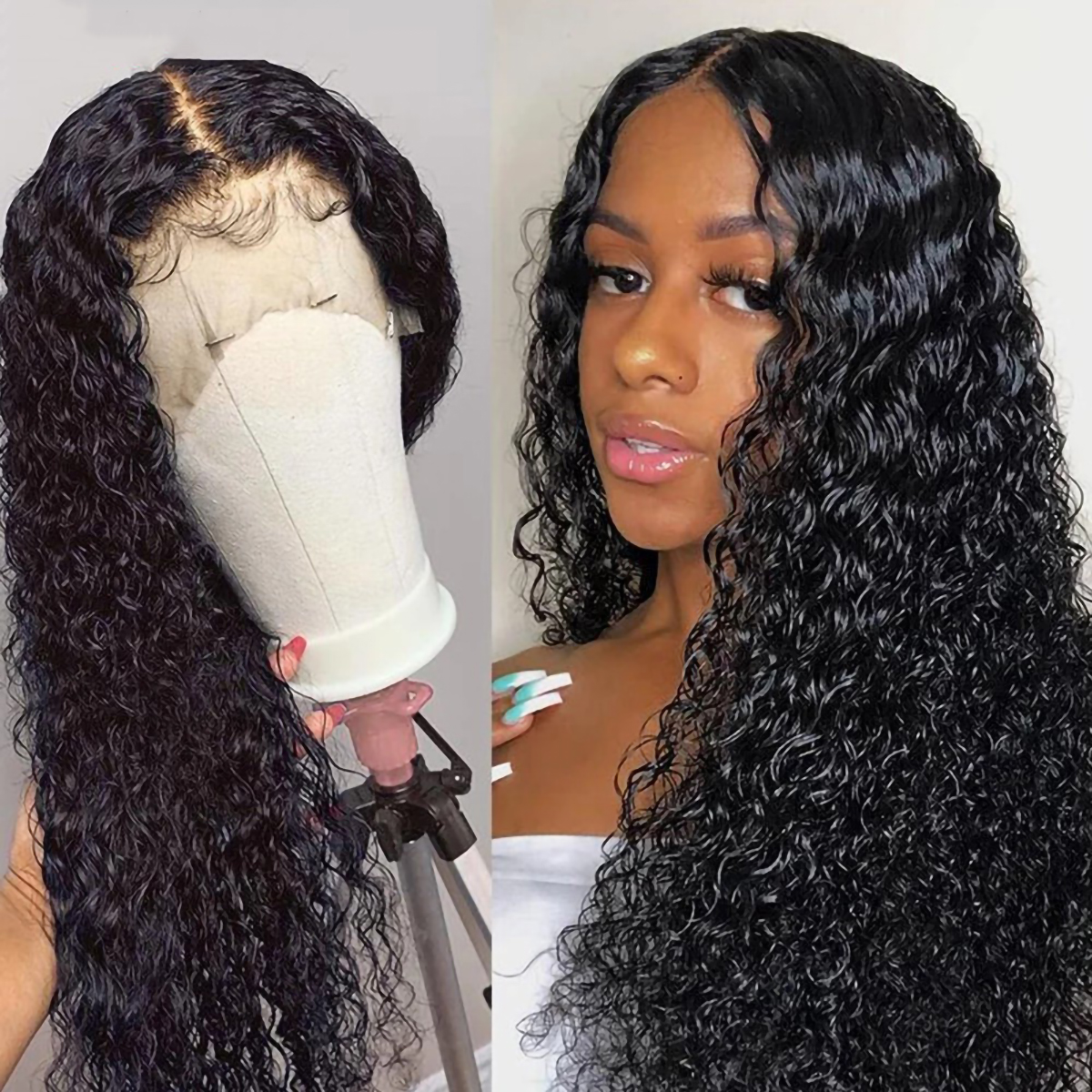 Curly Human Hair Wig 5x5 Lace Closure Wig Brazilian Curly Remy Hair Glueless Lace Front Wig Natural Hairline With Baby Hair 25 Curly 5x5 Lace Closure Wig
