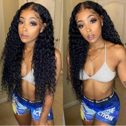 Deep Wave 5x5 Lace Closure Human Hair Wigs