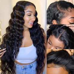 Loose Deep Wave 5X5 Lace Closure Wigs