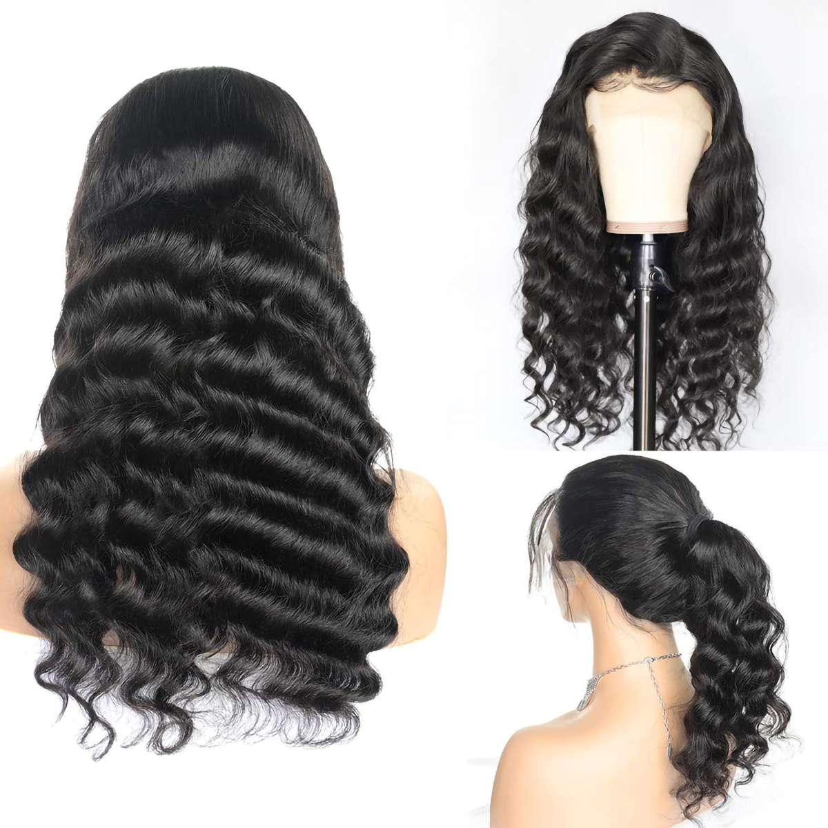 Loose Deep Wave 5X5 Lace Closure Wigs