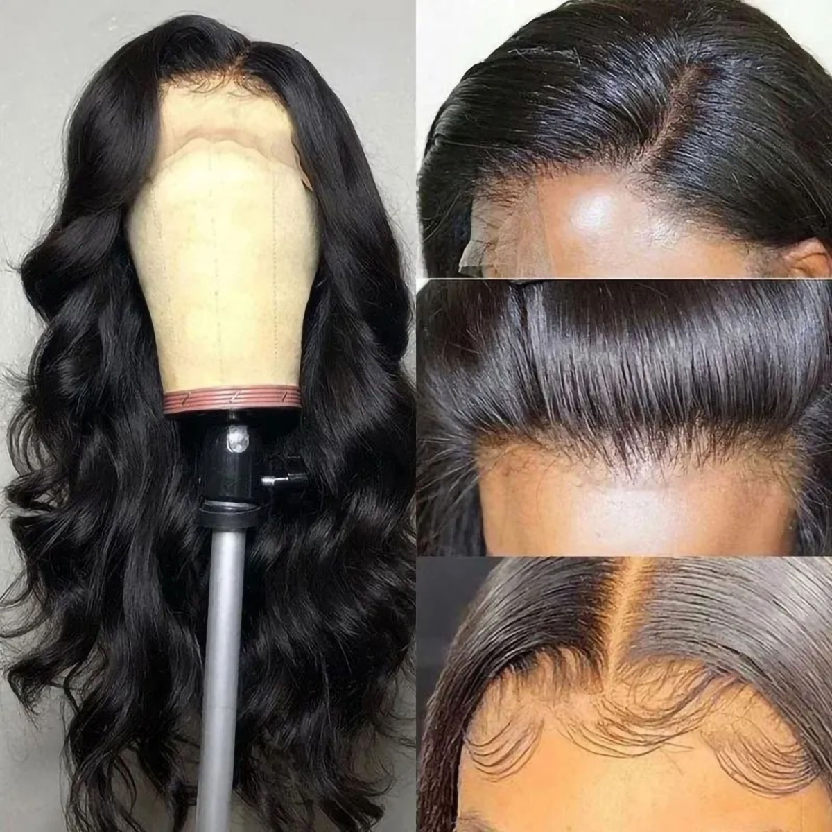 Body Wave Glueless Lace Front Wigs 13x4 Lace Front Wig With Baby Hair Pre-plucked Virgin Human Hair Wigs 7 Body Wave Glueless Lace Front Wigs