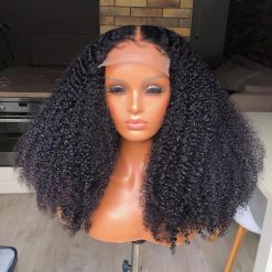 Long Curly Glueless Wigs Human Hair Lace Front Wigs 5 Curly Glueless Wigs
