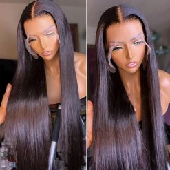 Straight Human Hair HD Lace Front Wigs
