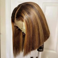 Benefits Of Wearing Glueless Lace Front Wigs 8 Highlight Bob Wig
