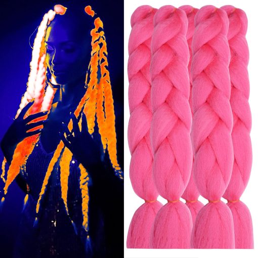 Hot Pink Braiding Hair