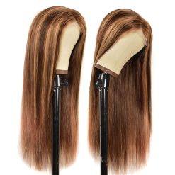 Highlight Brown Straight Wig