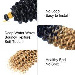 Curly Crochet Hair Water Wave