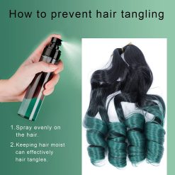 French Curly Braiding Hair Long Pre Stretched Bouncy Braiding Hair 22inch Loose Wavy Braiding Hair Green Ombre Spanish Curly Braids Hair for Black Women 4Pack 150g/pack, 1B/Green 17 French Curly Braiding Hair