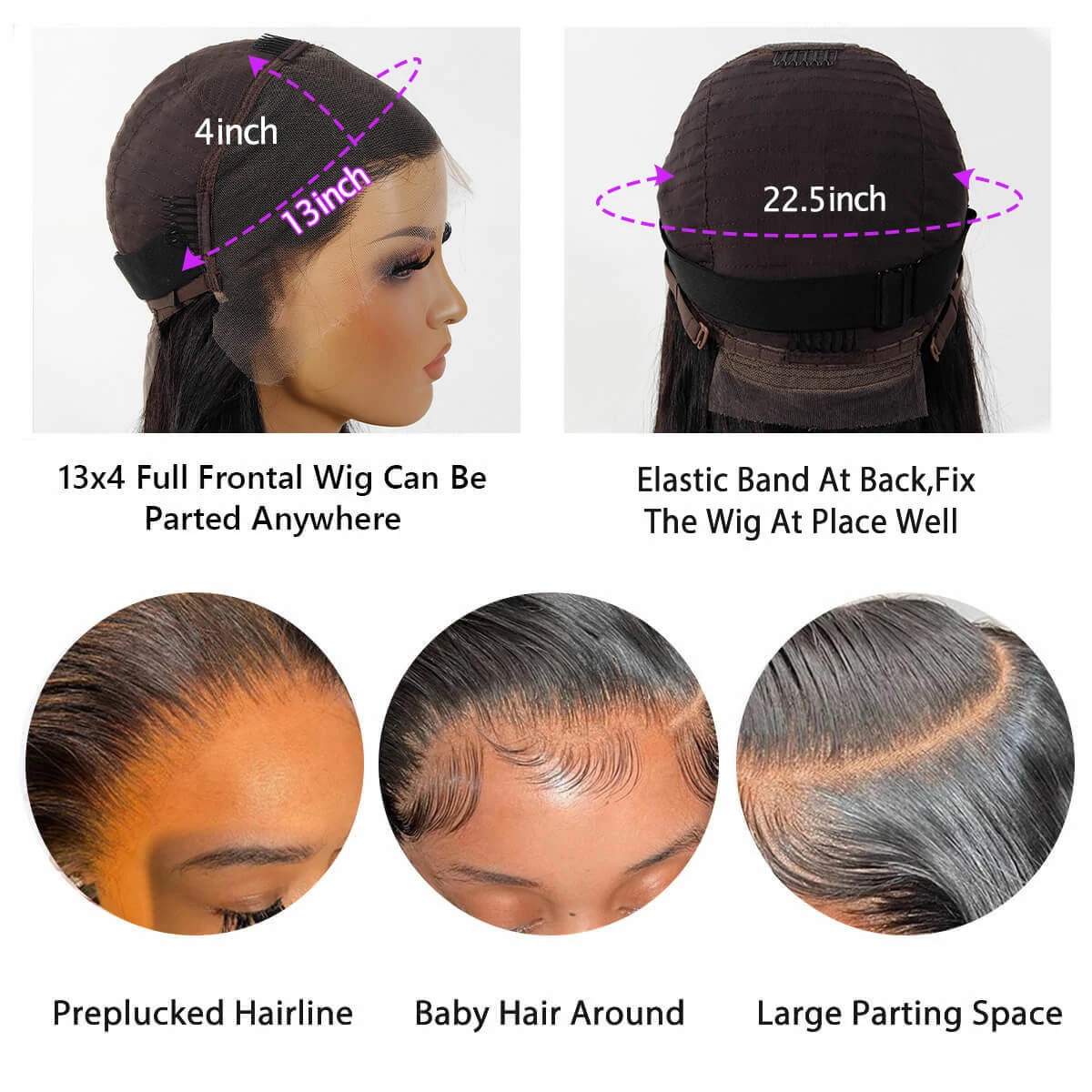 Glueless Straight Short Bob Wigs Brazilian Clear Lace 180% Density Hd Closure Wig Human Hair 21 Body Wave HD Lace Frontal Wig