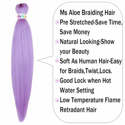 Light Purple Braiding Hair
