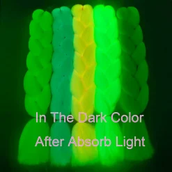 Luminous Rainbow Braiding Hair