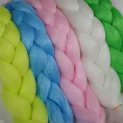 Luminous Rainbow Braiding Hair