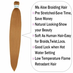 Ms Aloe Blonde Braiding Hair