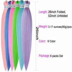 Ms Aloe Colored Braiding Hair