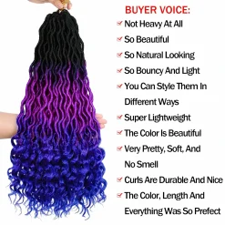 Home Page 33 Ombre Purple Blue Faux Locs