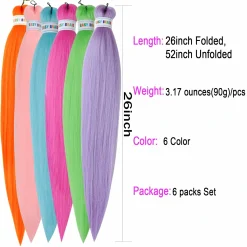 ms aloe Colorful Braiding Hair