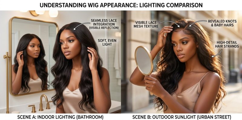 Why Does My Wig Look Unnatural in Sunlight? The Hidden Details That Reveal a Wig Outdoors 14 The Hidden Wig Details That Change Under Natural Light