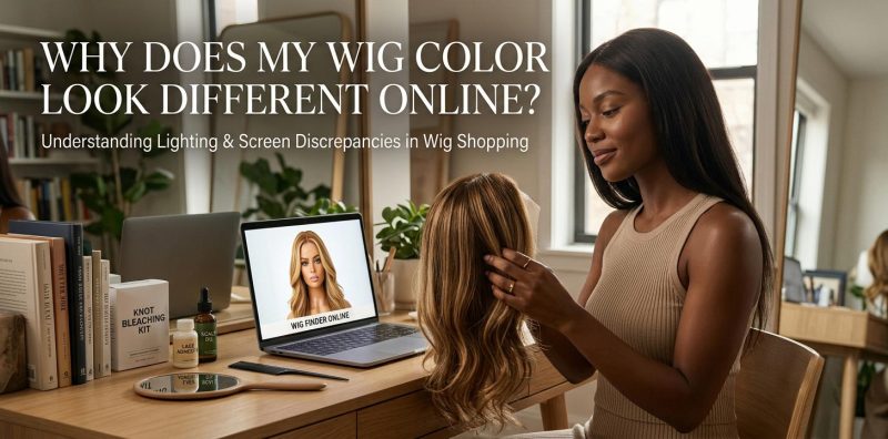 Why Does My Wig Color Look Different Online? Understanding Screen Differences, Lighting, Hair Fiber, and How to Choose the Right Shade 1 Why Does My Wig Color Look Different Online Understanding Screen Differences, Lighting, Hair Fiber, and How to Choose the Right Shade