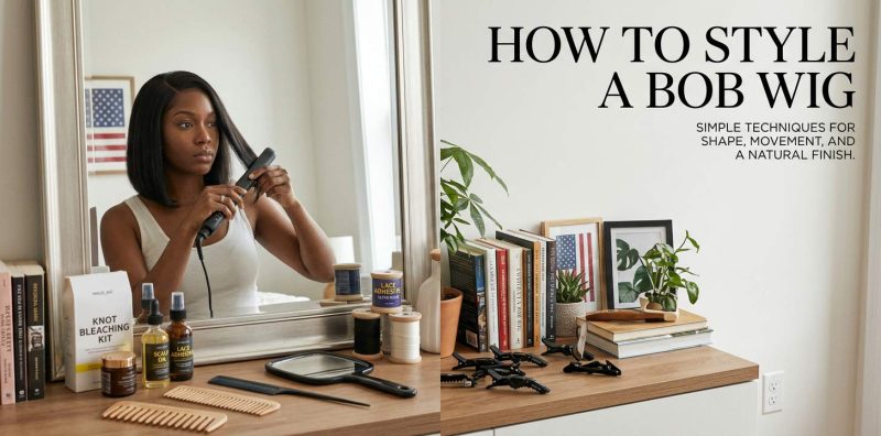 How to Style a Bob Wig: 9 Easy Ways to Make a Bob Wig Look Polished, Natural, and Like You 1 how to style a bob wig